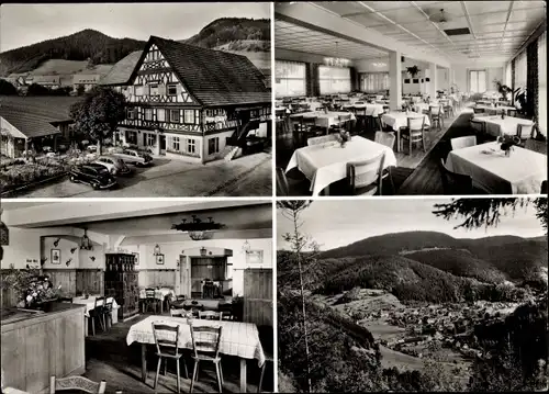 Ak Schenkenzell im Schwarzwald, Gasthaus und Pension zur Sonne, Teilansicht