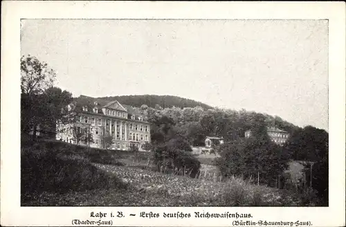 Ak Lahr im Schwarzwald Baden, Erstes deutsches Reichswaisenhaus