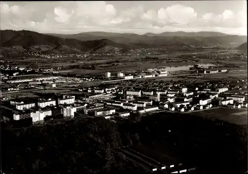 Ak Albersbösch Offenburg in Baden Schwarzwald, Gesamtansicht, Fliegeraufnahme