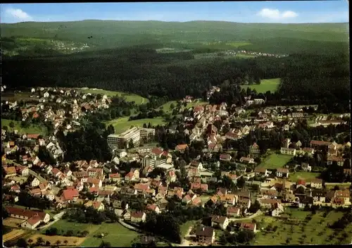 Ak Schömberg Loßburg im Schwarzwald, Luftaufnahme