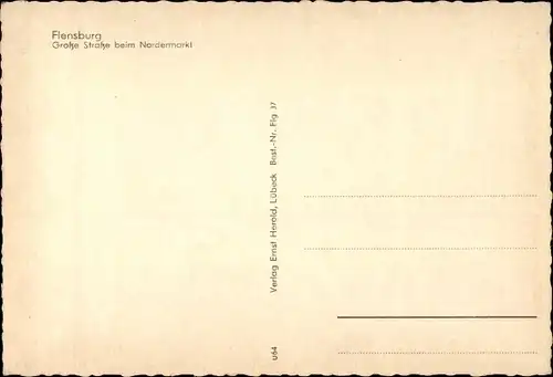 Ak Flensburg in Schleswig Holstein, Große Straße beim Nordermarkt