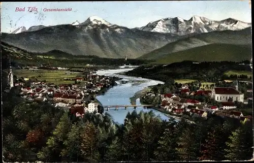 Ak Bad Tölz in Oberbayern, Gesamtansicht