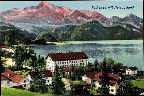 Ak Schlehdorf am Kochelsee Oberbayern, Herzogstand