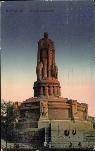 Ak Hamburg Mitte Neustadt, Bismarckdenkmal