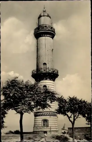 Ak Ostseebad Warnemünde Rostock, Leuchtturm