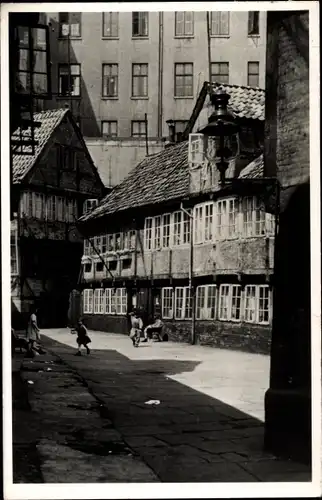 Foto Ak Hamburg Mitte Neustadt, Hof im Schulgang