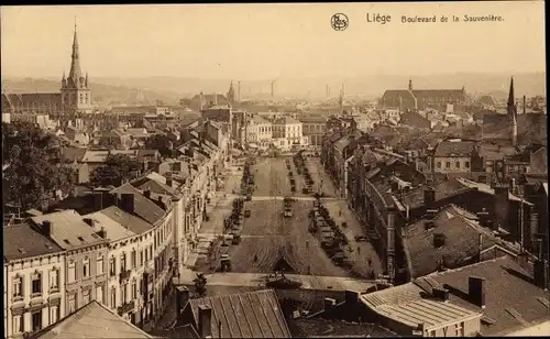 Ak Liège Lüttich Wallonien, Boulevard de la Sauveniere