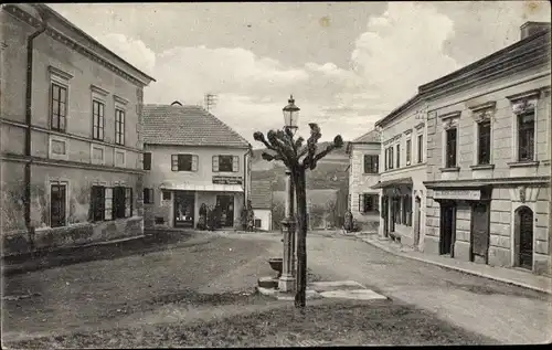 Ak Bad Leonfelden Oberösterreich, Böhmerstraße, Ausgang zum Sternstein