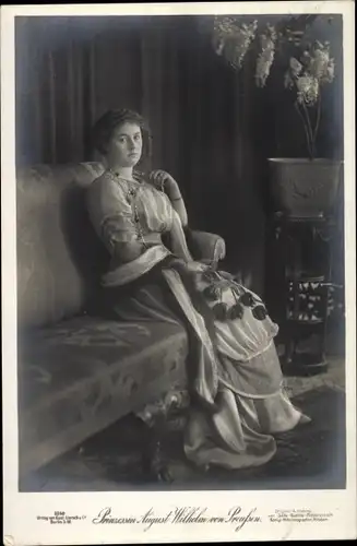 Ak Alexandra Viktoria von Schleswig-Holstein-Sonderburg-Glücksburg, Prinzessin August Wilhelm