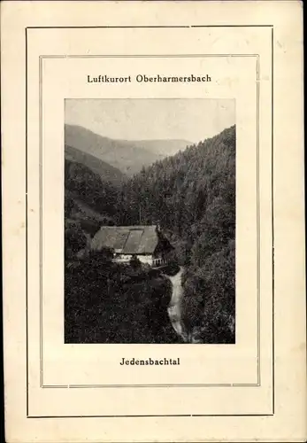 Ak Oberharmersbach im Schwarzwald Baden, Jedensbachtal, Gasthof "Freihof"