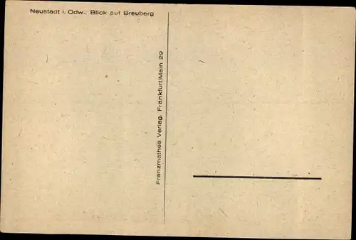 Ak Neustadt Breuberg im Odenwald, Blick auf Breuberg