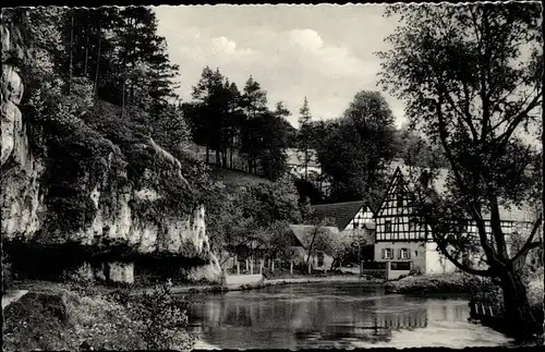 Ak Velden an der Pegnitz Mittelfranken, Motiv bei der Stadtmühle