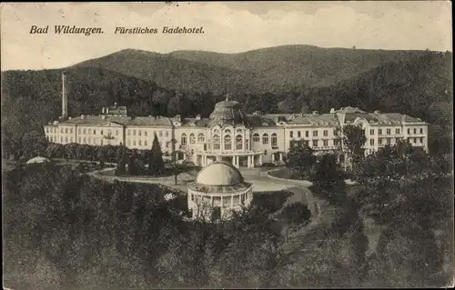 Ak Bad Wildungen in Nordhessen, Fürstliches Badehotel