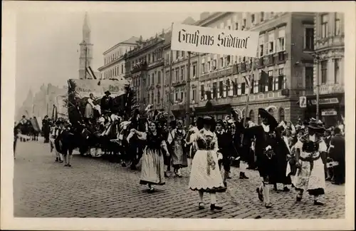 Ak Wien, X. Deutsches Bundessängerfest, Festzug, Südtirol