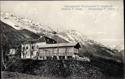 Ak Innsbruck in Tirol, Alpengasthof Planötzenhof