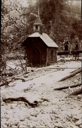 Foto Ak Österreich ?, Kapelle im Winter