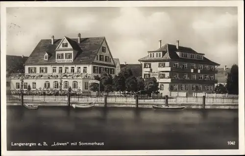 Ak Langenargen am Bodensee, Gasthof Löwen mit Sommerhaus