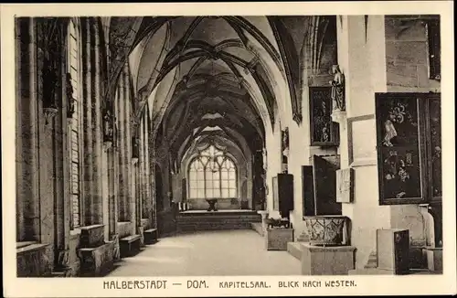 Ak Halberstadt am Harz, Dom, Kapitelsaal