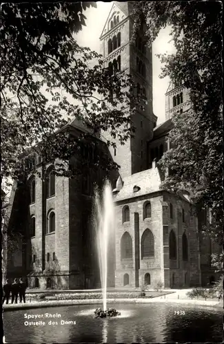 Ak Speyer am Rhein, Ostseite des Doms