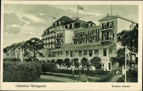 Ak Ostseebad Heringsdorf auf Usedom, Kurhaus Atlantic