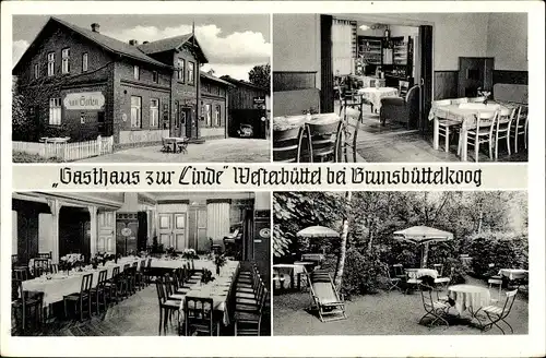 Ak Westerbüttel Brunsbüttel in Dithmarschen, Gasthaus zur Linde