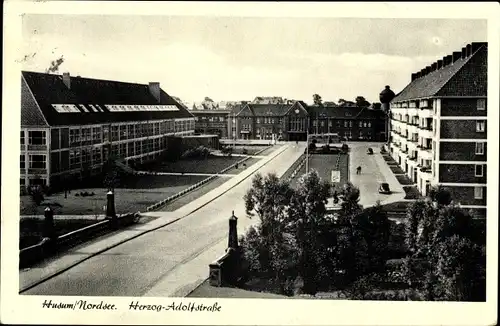 Ak Husum in Nordfriesland, Herzog-Adolfstraße