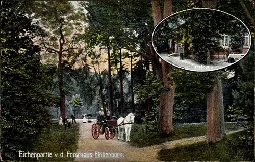 Ak Hameln an der Weser Niedersachsen, Eichenpartie v. d.  Forsthaus Finkenborn