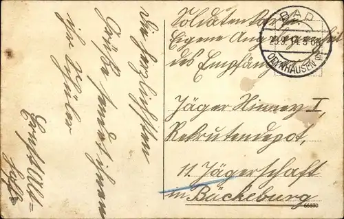 Ak Hameln an der Weser Niedersachsen, Eichenpartie v. d.  Forsthaus Finkenborn