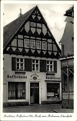 Ak Ostseebad Eckernförde, Konditorei Kaffeehaus Otto Maaß