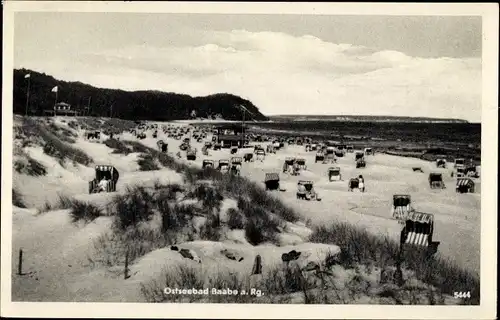 Ak Ostseebad Baabe auf Rügen, Strand, Dünen