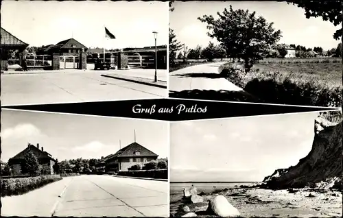 Ak Truppenübungsplatz Putlos bei Oldenburg in Holstein, Kaserne, Strand, Straßenpartie