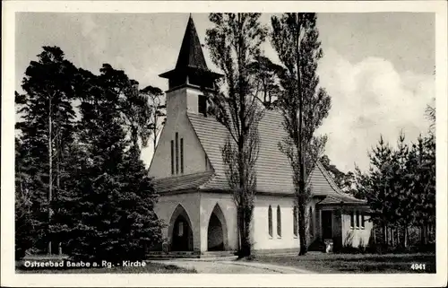 Ak Ostseebad Baabe auf Rügen, Kirche