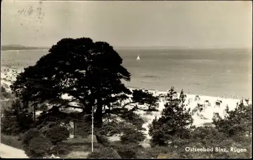 Ak Seebad Binz auf Rügen, Strand