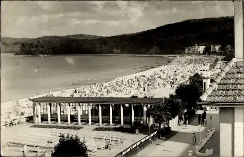 Ak Seebad Binz auf Rügen, Strand