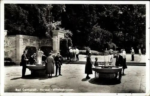 Ak Bad Cannstatt Stuttgart in Württemberg, Kursaal, Wilhelmsbrunnen