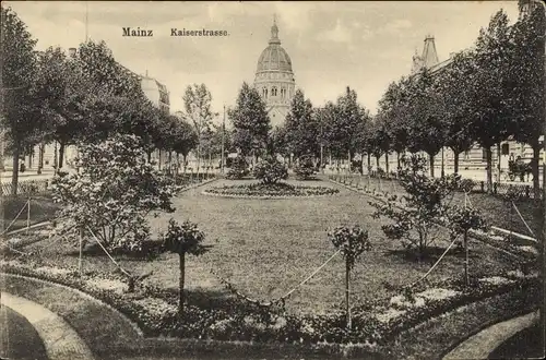 Ak Mainz am Rhein, Kaiserstraße