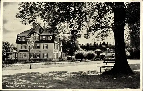 Ak Bad Klosterlausnitz in Thüringen, Hotel Waldhaus zur Köppe