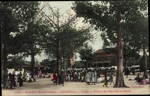 Ak Thies Senegal, Place du Marche et Gare