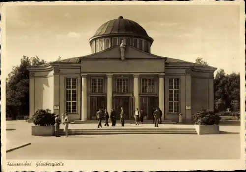 Ak Františkovy Lázně Franzensbad Region Karlsbad, Glauberquelle