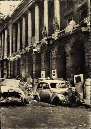 Ak Paris VIII, Liberation de Paris, L'Hotel Crillon apres les combats