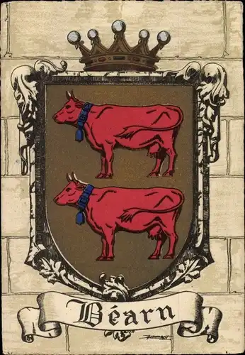 Wappen Ak Béarn, Pyrénées Atlantiques