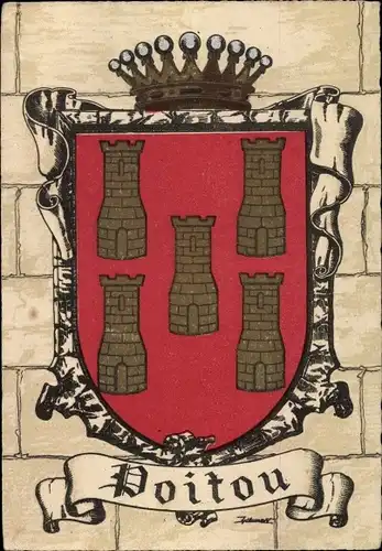 Wappen Ak Poitou, Vienne
