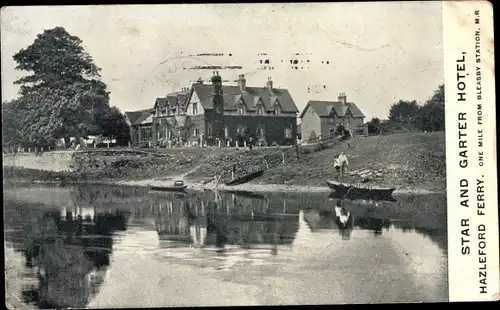 Ak Bleasby Nottinghamshire, Star and Garter Hotel, Hazleford Ferry