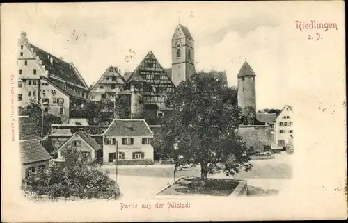 Ak Riedlingen an der Donau Württemberg, Partie aus der Altstadt