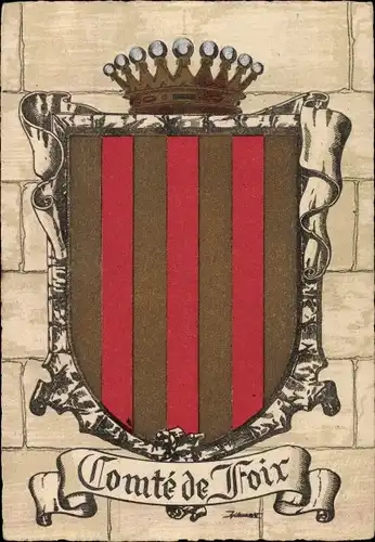 Wappen Ak Foix Ariege, Comté de Foix