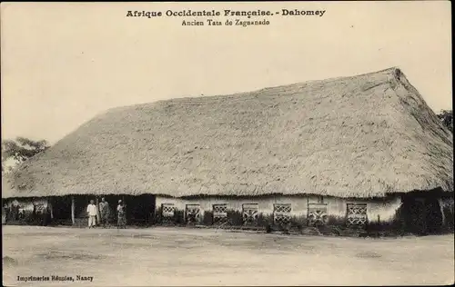 Ak Benin Dahomey Afrika, Ancien Tata de Zagnanado, Hütte
