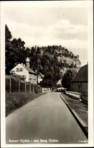 Ak Oybin in der Oberlausitz, Zittauer Gebirge, Am Berg Oybin