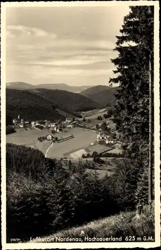 Ak Nordenau Schmallenberg im Sauerland, Teilansicht