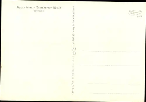 Ak Horn Bad Meinberg im Teutoburger Wald Westfalen, Externsteine, Turmfelsen