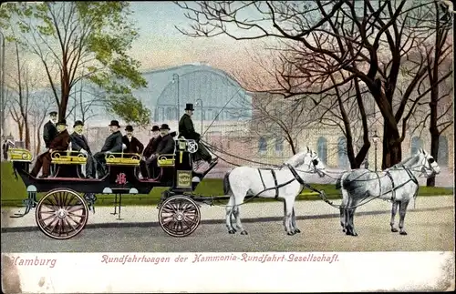 AK Hamburg, Rundfahrtwagen der Hammonia-Rundfahrt-Gesellschaft